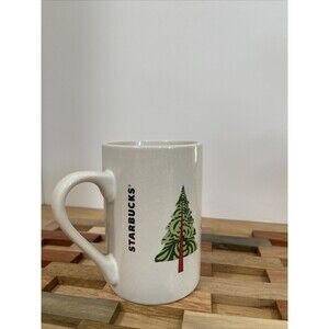 Starbucks Christmas Tree Mug 4-1/4" Tall 10 oz. 2011 Coffeecore Kluttercore